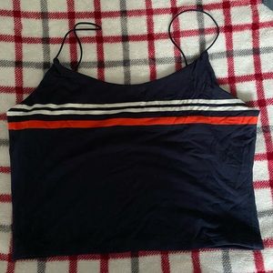 Cute navy blue crop top